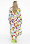 Buttoned dress V-neck MAYFLOWER - white - #3
