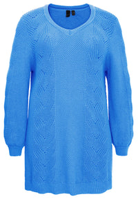 Pullover cable KNIT - light blue - #2