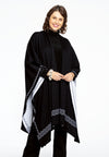 Poncho FLOWER - black - #1