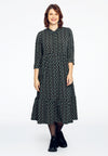 Dress ruffled BARONNE - black - #1