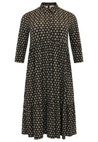 Dress ruffled BARONNE - black - #3