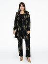 Blazer long LUREX FLOWER - black - #2