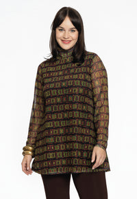 Tunic flare turtle neck INFINITY mousse - black - #2