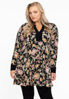 Tunic taped wide bottom PAISLEY - black - #1