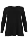 Shirt A-line DIAGONAL - black