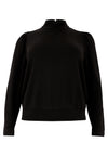 Shirt puff sleeve DIAGONAL - black - #4