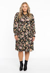 Blouse-dress puffed sleeve PAISLEY - black - #1