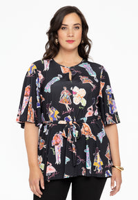Tunic circle sleeves DOLLS - black - #2