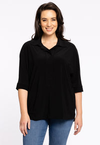 Shirt kimono sleeve DOLCE - black - #1