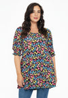 Tunic wide bottom BUTTERFLY - black - #2