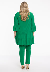 Tunic frilled long DOLCE - green - #3