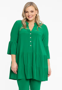 Tunic frilled long DOLCE - green - #2