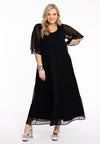 Dress long VOILE - black