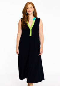 Dress sleeveless colorblock DOLCE - blue - #2