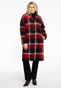 coat big CHECK - red - #1