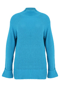 Pullover Collar KNIT ECO - turquoise - #2