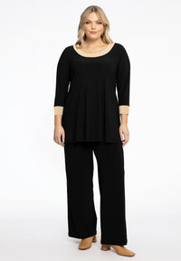 Tunic Flare Contrast Lines DOLCE - black - #1
