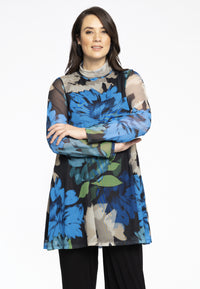 Tunic Wide Bottom Turtle Neck ARDENNES - blue - #2