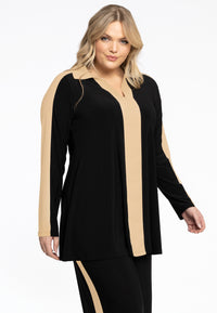Tunic Contrast Lines Dolce - black - #1