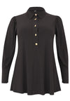 Blouse flare puff sleeve DOLCE - black