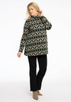 Tunic flare high collar JADE - black - #1