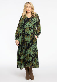 Dress swing smocksleeve AMAZONE - green - #1