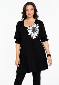 Tunic wide bottom GEMMI - black - #2