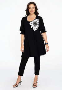 Tunic wide bottom GEMMI - black - #1