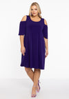 Dress cut out shoulder DOLCE - purple