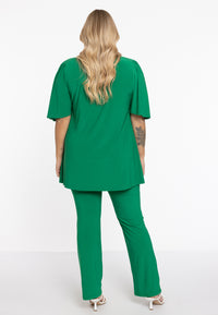 Tunic flare pleated sleeve DOLCE - green - #3