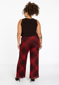 Trousers CHECK - red - #2