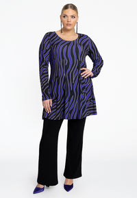 Tunic wide bottom LINA - black - #1