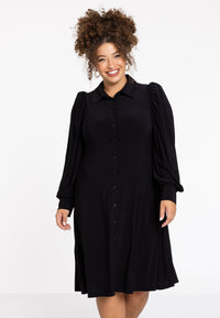 Dress puff sleeve DOLCE - black - #1