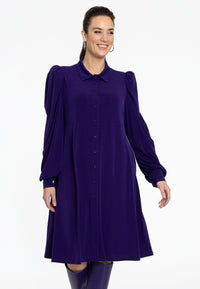 Dress puff sleeve DOLCE - purple - #1