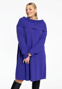 Long sweater - purple - #1