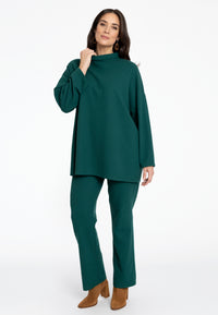 Pullover wide TYRA - dark green - #1