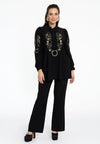 Tunic embroidered DOLCE - black