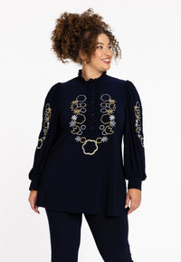 Tunic embroidered DOLCE - blue - #2