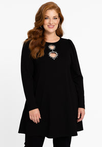 Tunic wide bottom VERO - black - #1
