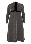 Dress Zipper JAQUARD KNIT - black - #4