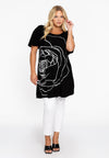 Tunic wide bottom FIORE - black - #2