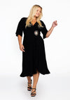 Dress ruffled DOLCE - black