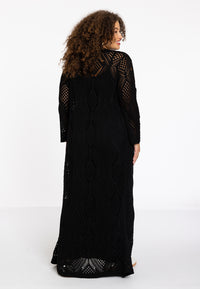 Cardigan crochet LOUNGE - black - #3