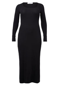 Dress long sleeves rib LOUNGE - black - #5
