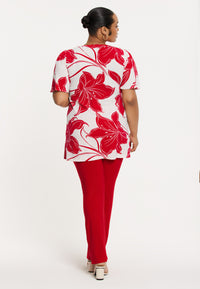 Top A-line LILY - red - #3