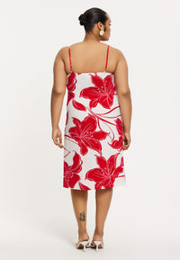 Dress spaghetti LILY - red - #3