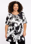 Tunic wide bottom HANNELORE - black