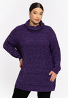Turtleneck pullover - purple