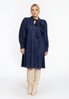Dress with bow DENIM DOLCE - blue - #2