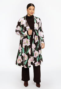 Velvet cardigan FIORITO - brown - #2